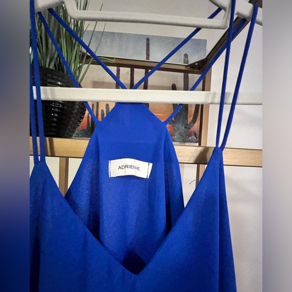 EUC Vibrant Blue top by Adrienne - size small - Picture 3 of 6